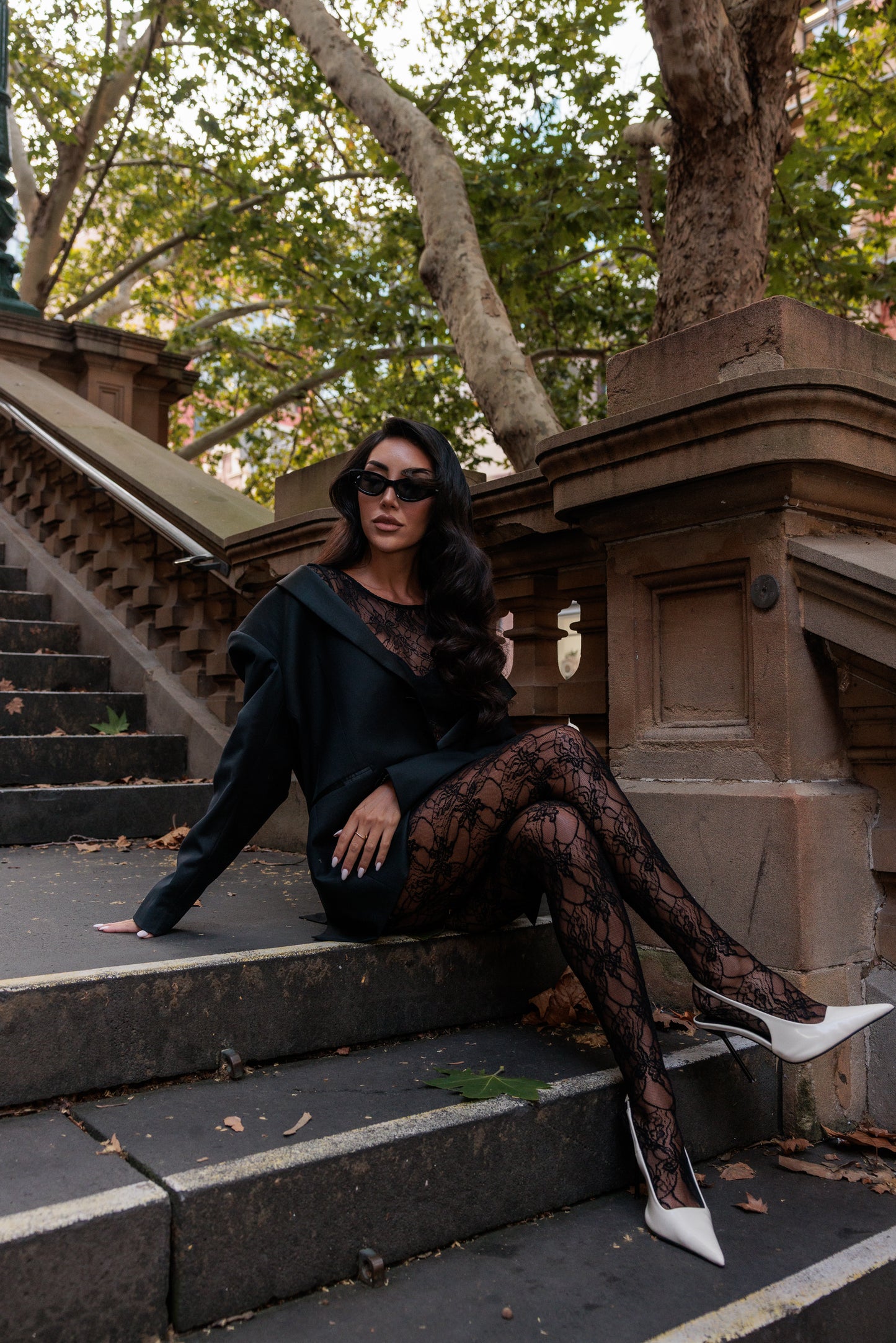 NIGHT GARDEN LACE TIGHT