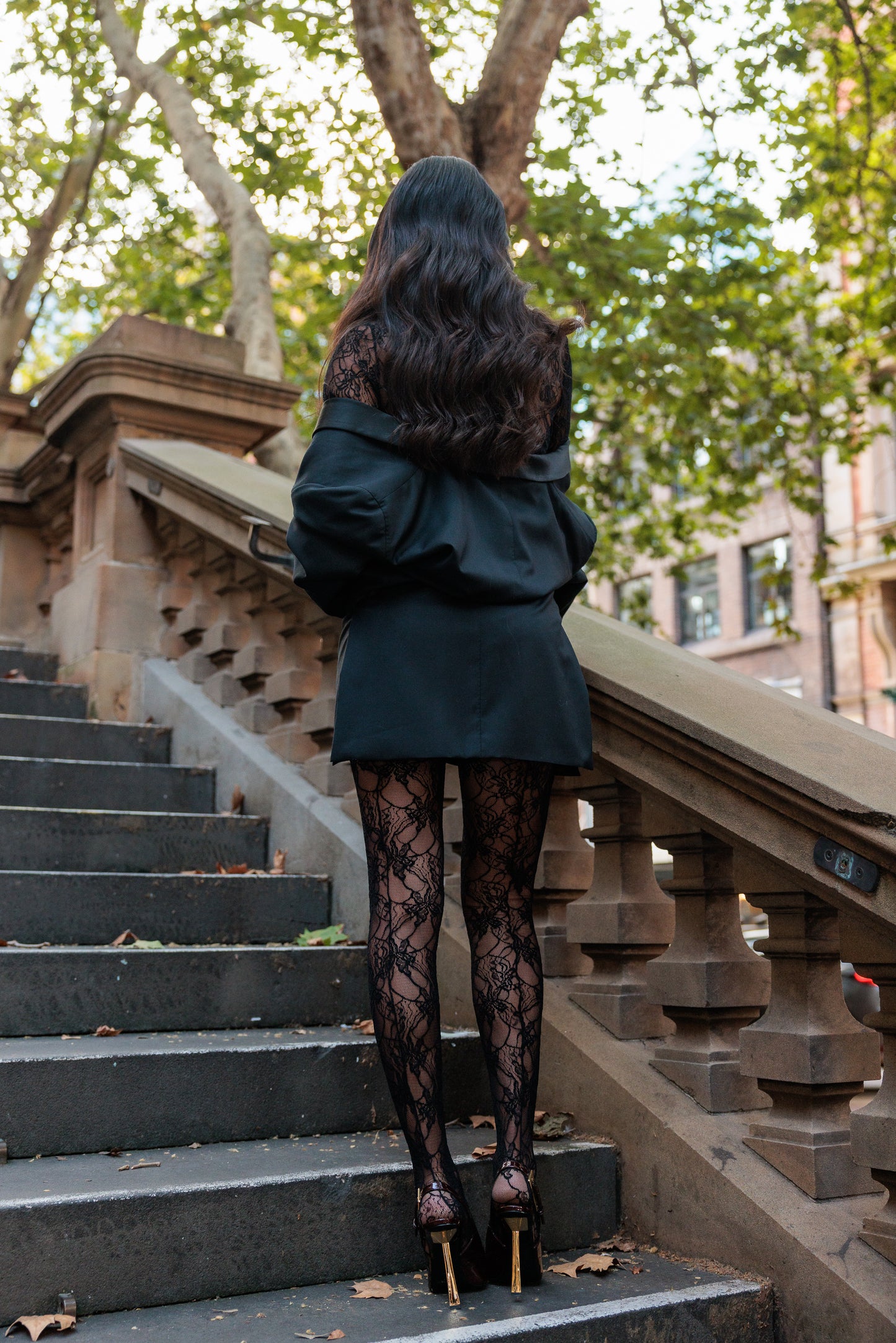 NIGHT GARDEN LACE TIGHT