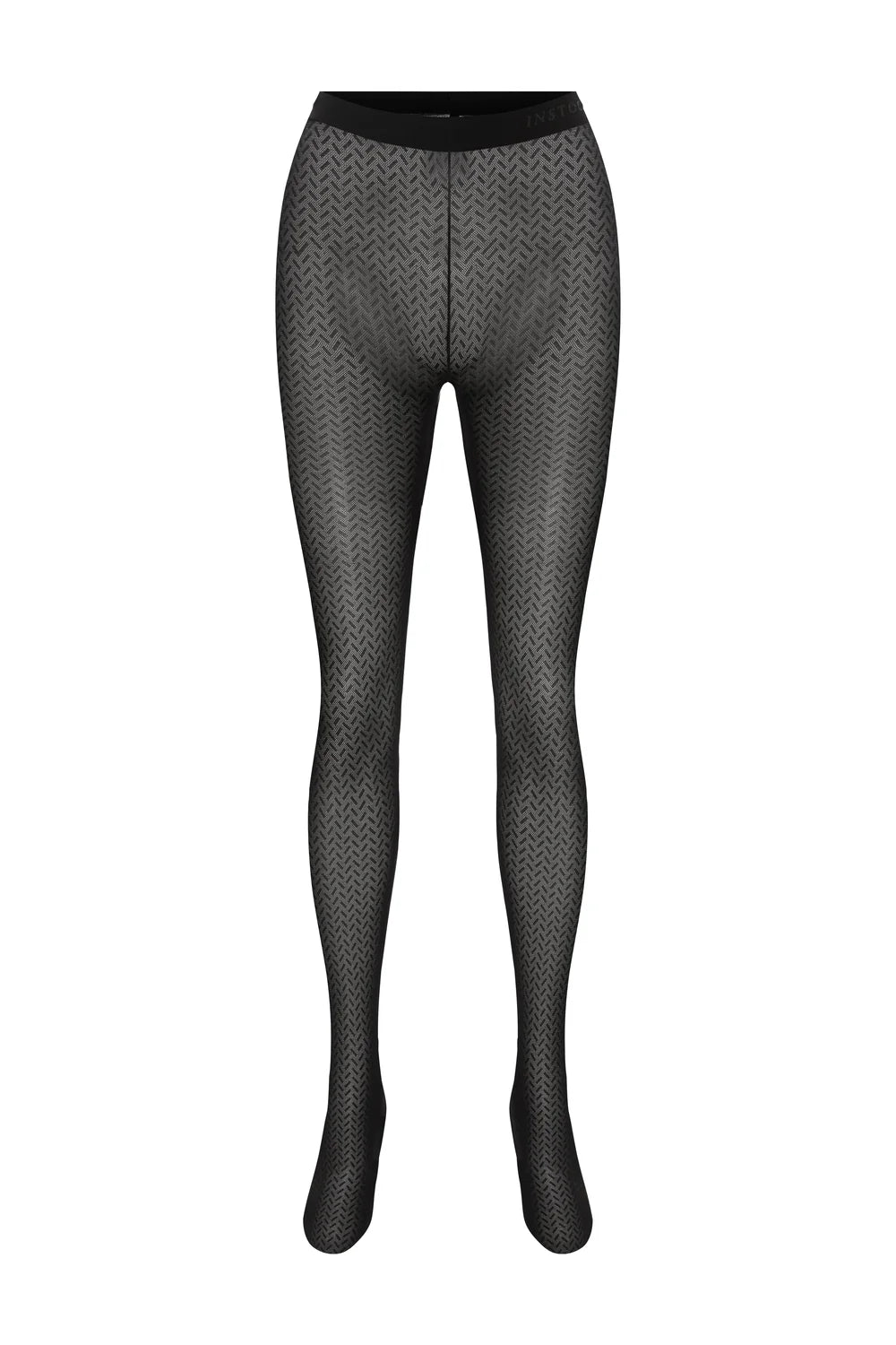 INSTOCK Energy patterned tights on a clean product background