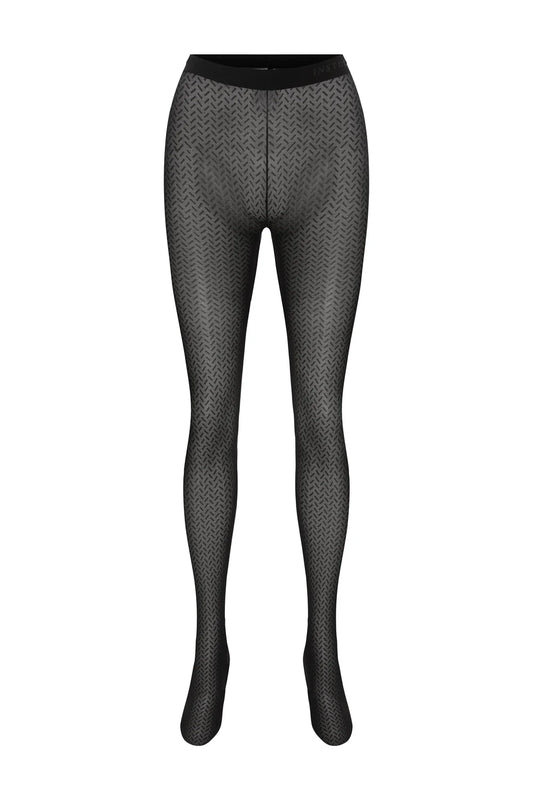 INSTOCK Energy patterned tights on a clean product background