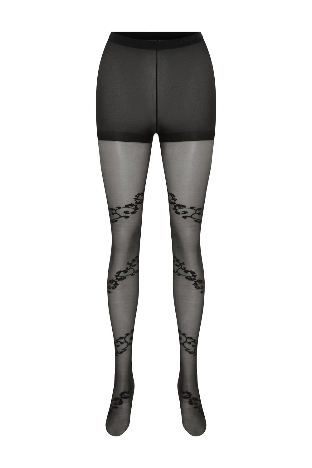 INSTOCK Love patterned tights on a clean product background