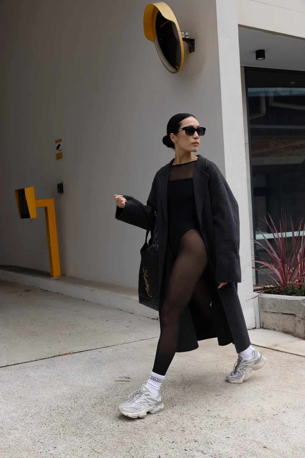 Model wearing INSTOCK The In Sock