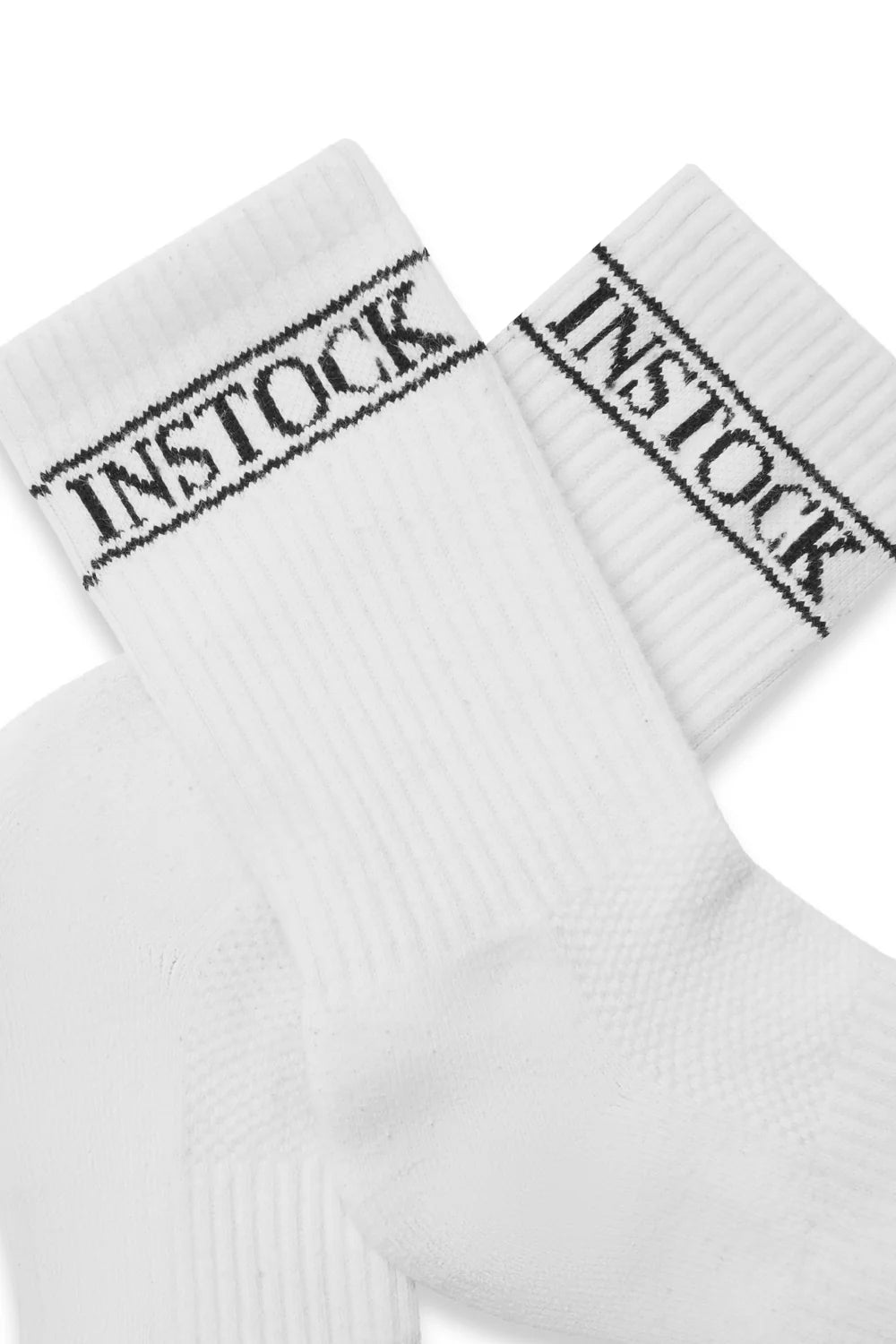 Close-up view of INSTOCK The In Sock premium crew socks